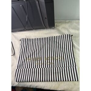Henri Bendel Centennial Stripe Logo Large Purse Dust Bag Drawstring